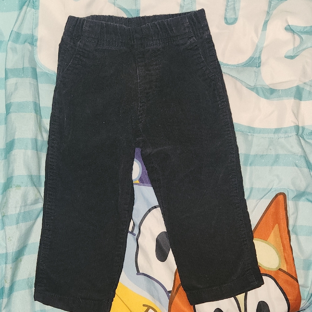 Kids Black Corduroy Pants